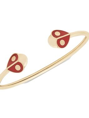 kate spade New York Animal Party
Gold-Tone Heart Ladybug Cuff Bracelet NEW